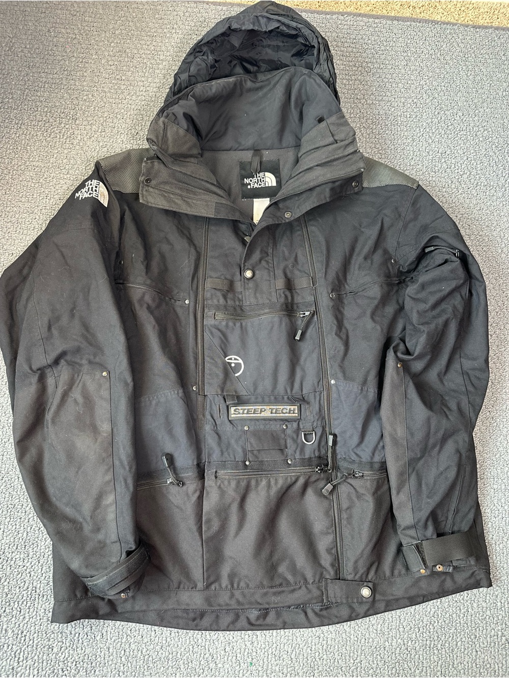 The North Face Black Steep Tech Hooded Anorak Jacket